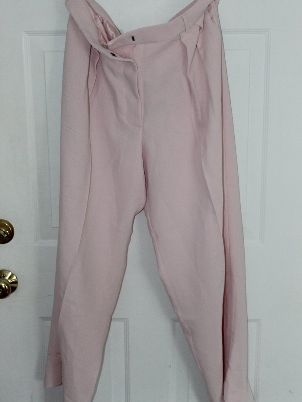 Banana Republic Pleated Wide Leg Pants Blush Pink Size 14 NWT
